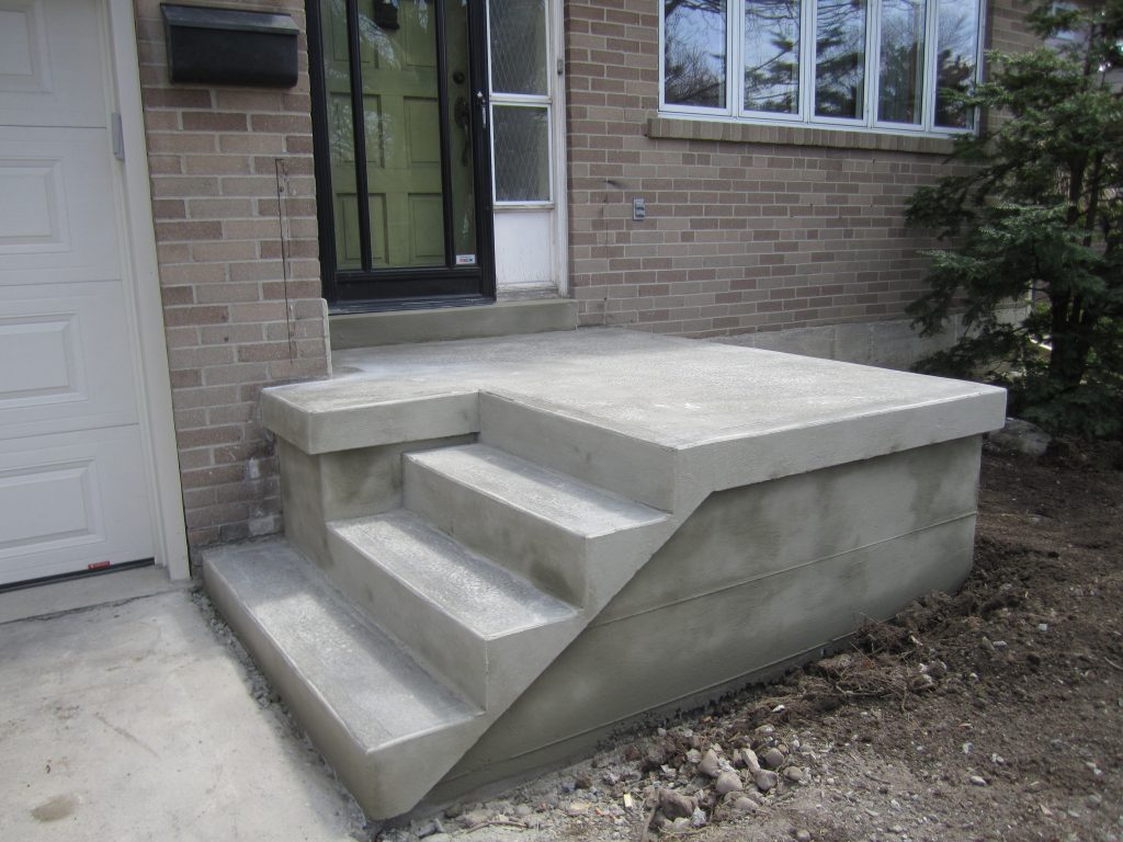 Concrete porch and steps repair