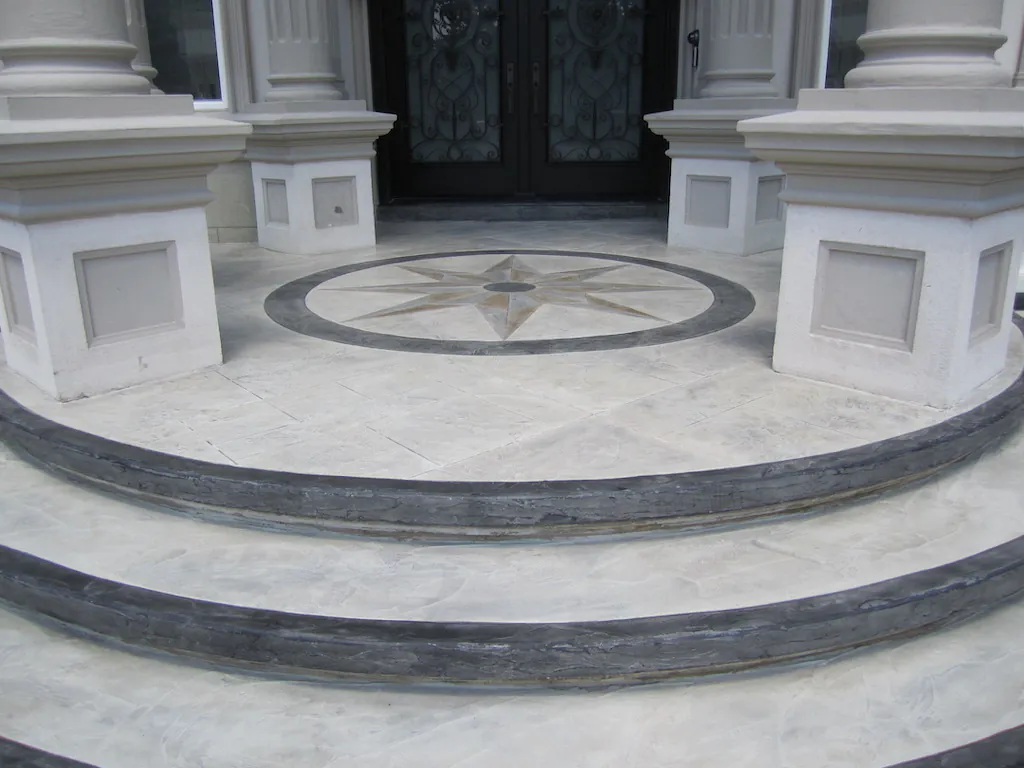 Beautiful decorative Jewelstone steps and porch repair • Toronto & GTA
